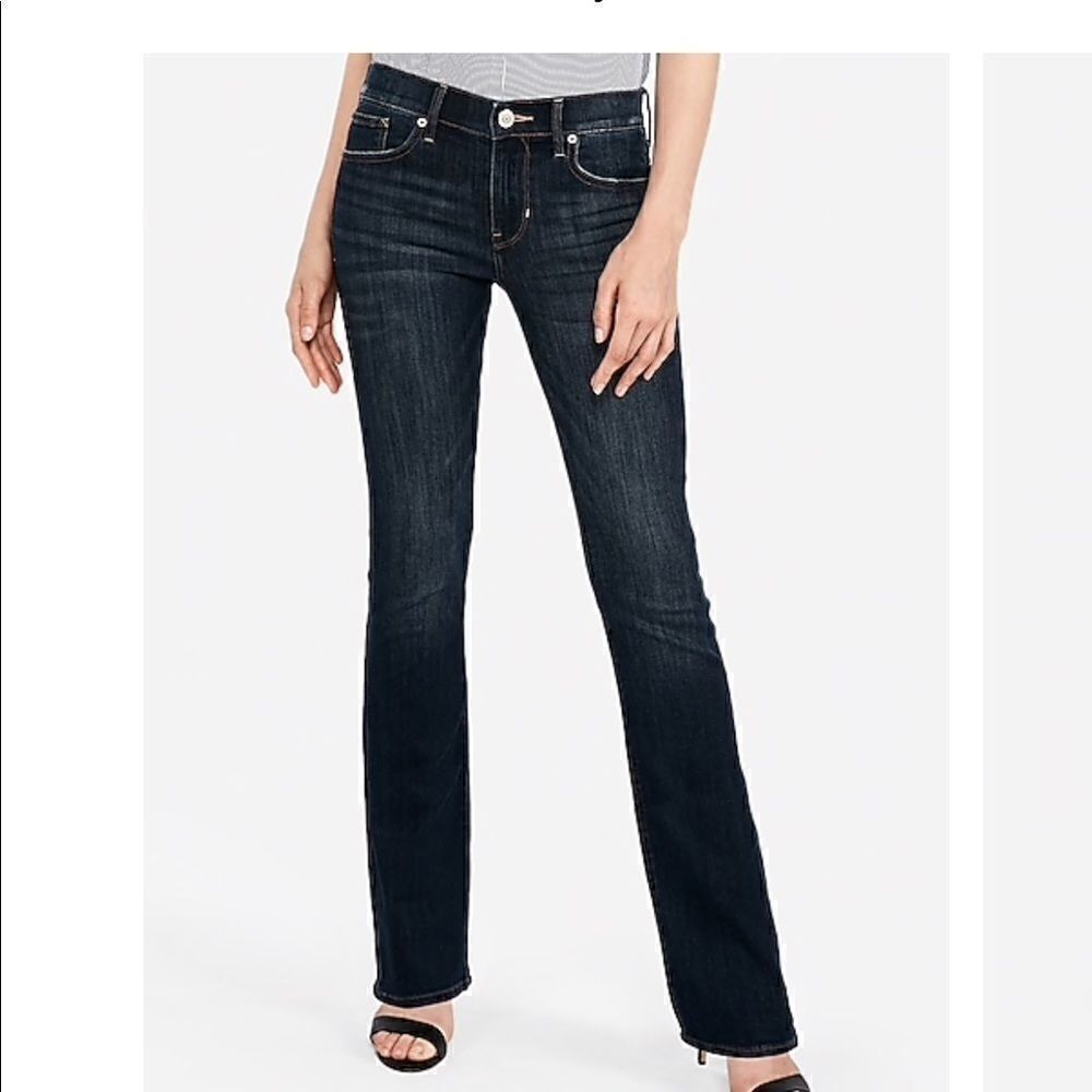 Express distressed bootcut stretch Jeans TALL - Picture 2 of 8